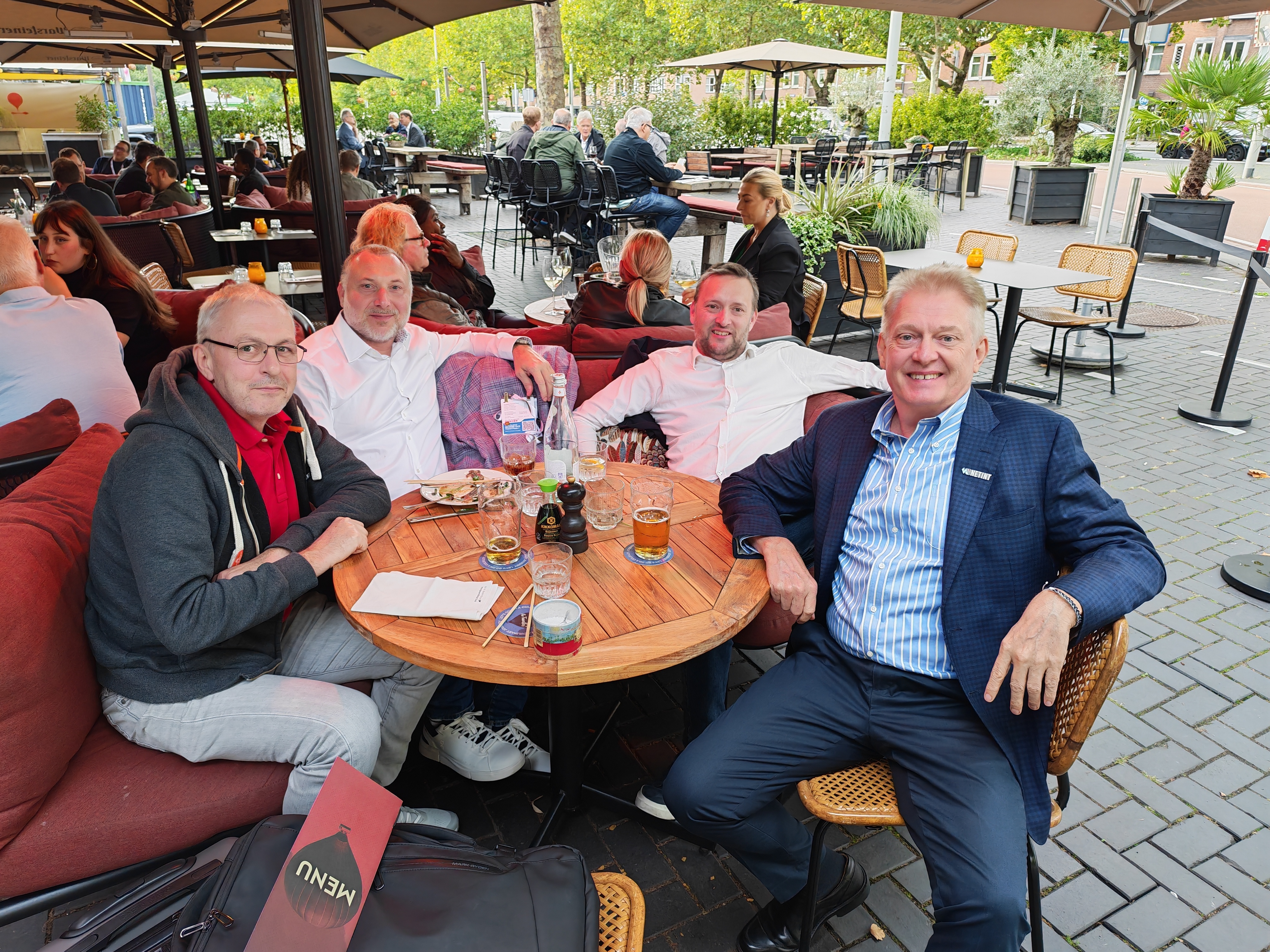 5. The Arcadian and NETINT team unwinding over dinner in Amsterdam during show week.